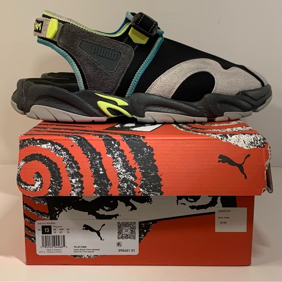 [BRAND NEW] PUMA TS-01 PERKS & MINI PAMPUMA ISLAND MENS SIZE 13 SLIP-ON SNEAKERS - Picture 6 of 13